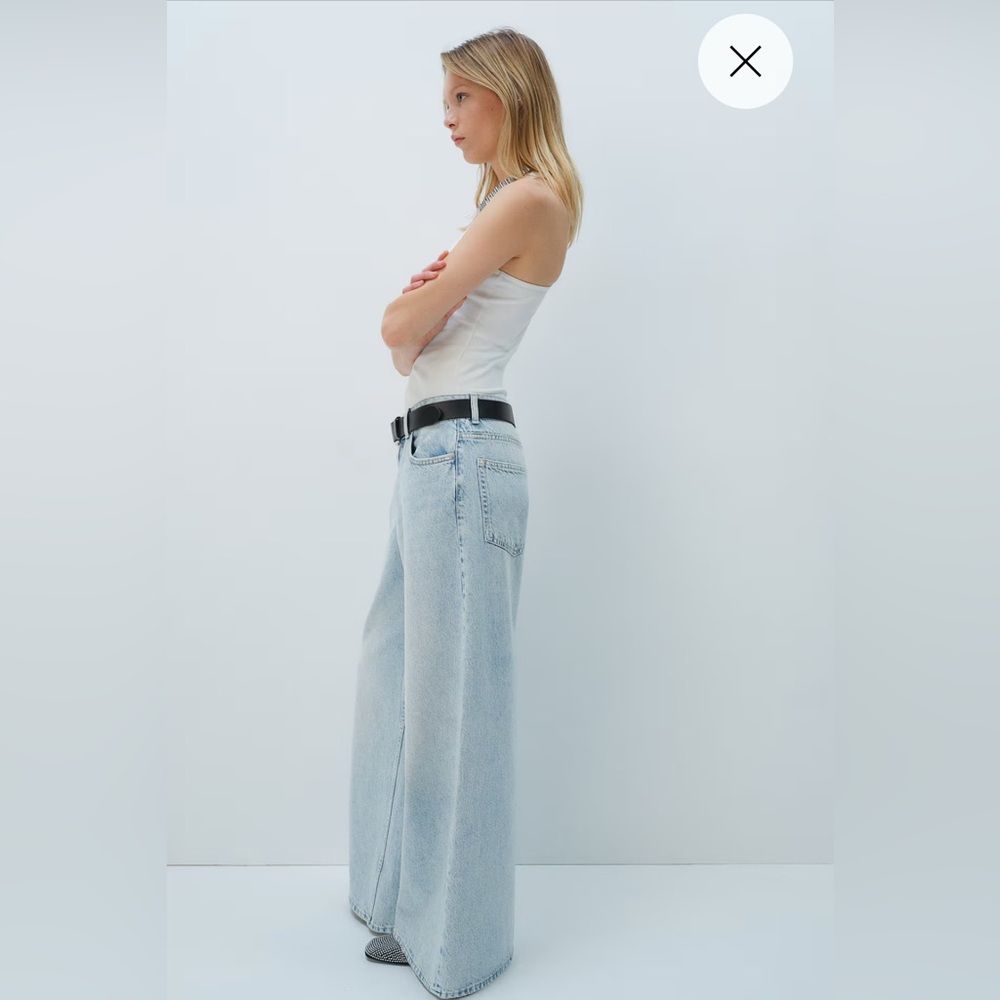 H&M Baggy Wide Jeans Sz 8